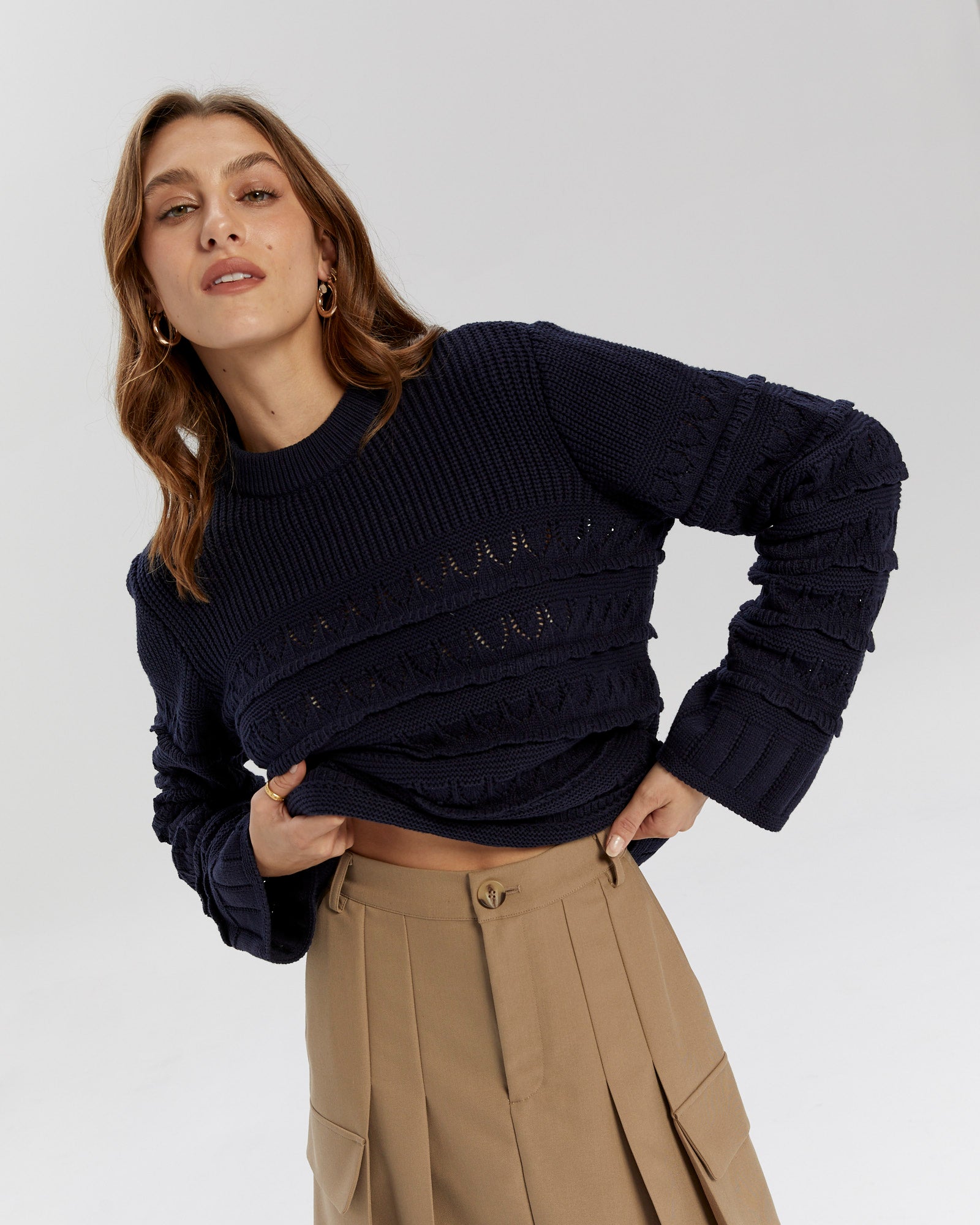 YASTIMU KNIT PULLOVER